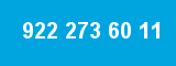 922 273 60 11 922 273 60 11